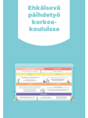 Ehkäisevä päihdetyö korkeakouluissa -julisteen kuva.