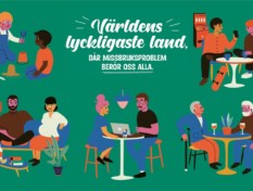 Världen's lyckligaste land där missbruksproblem berör oss alla.